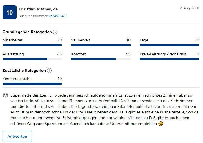 Bed&coffee&go Homestay szállás Trier